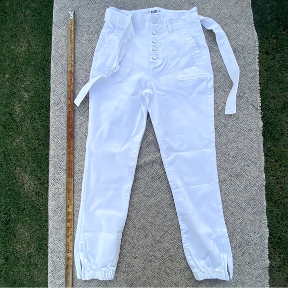 NWOT Paige Mayslie Belted Denim Jogger Pants size 26 2 - Picture 2 of 14